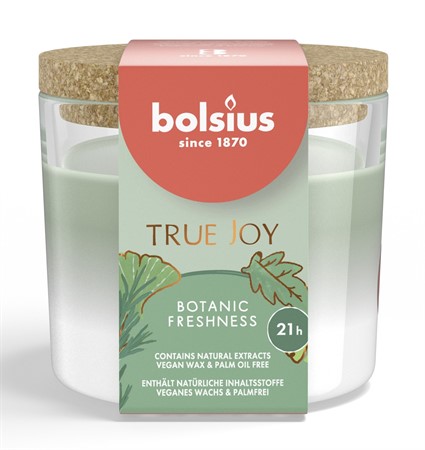 Bolsius Doftljus m lock True Joy 6,6x8,3 cm Botanic Freshness 6x1-p